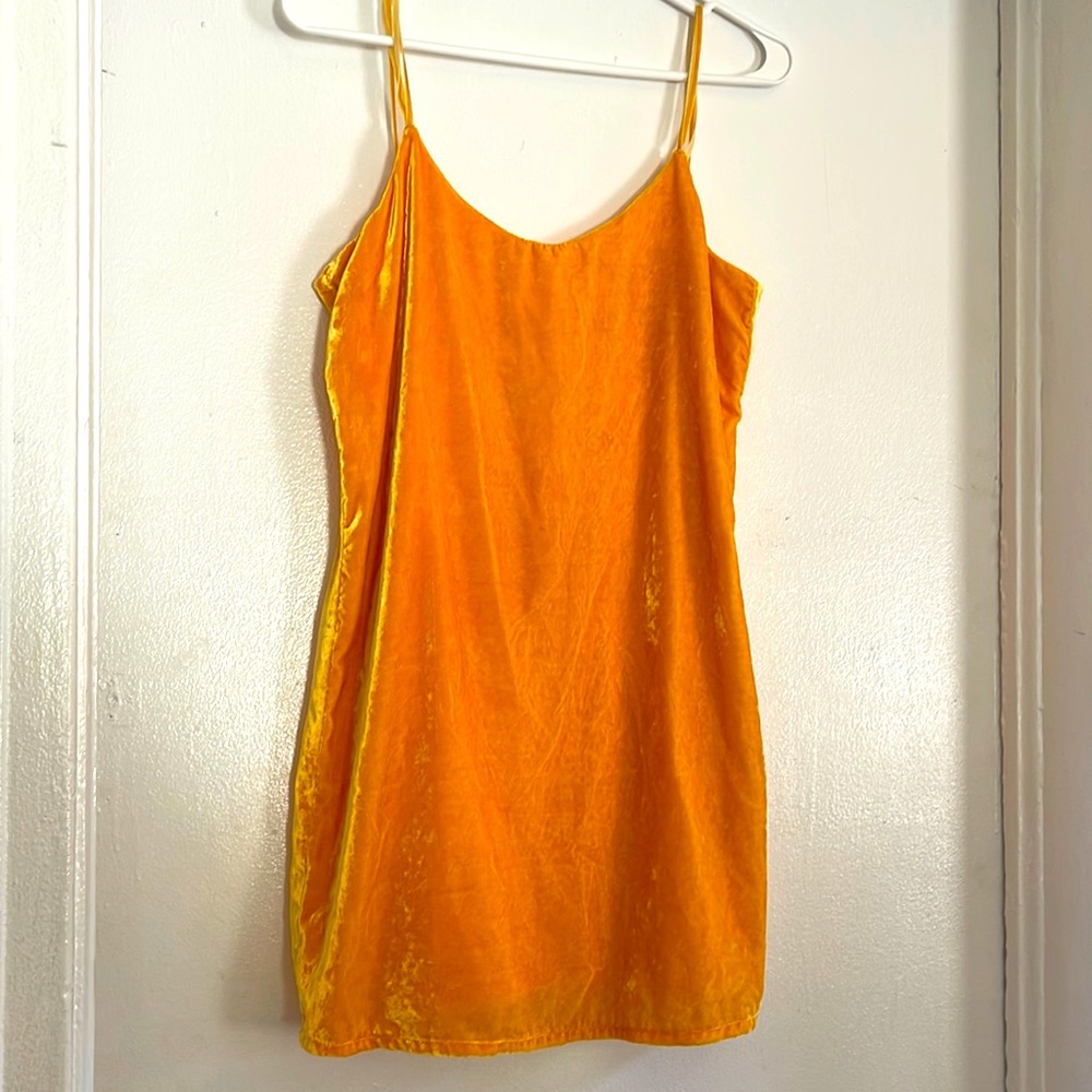 Zara mini yellow mustard dress